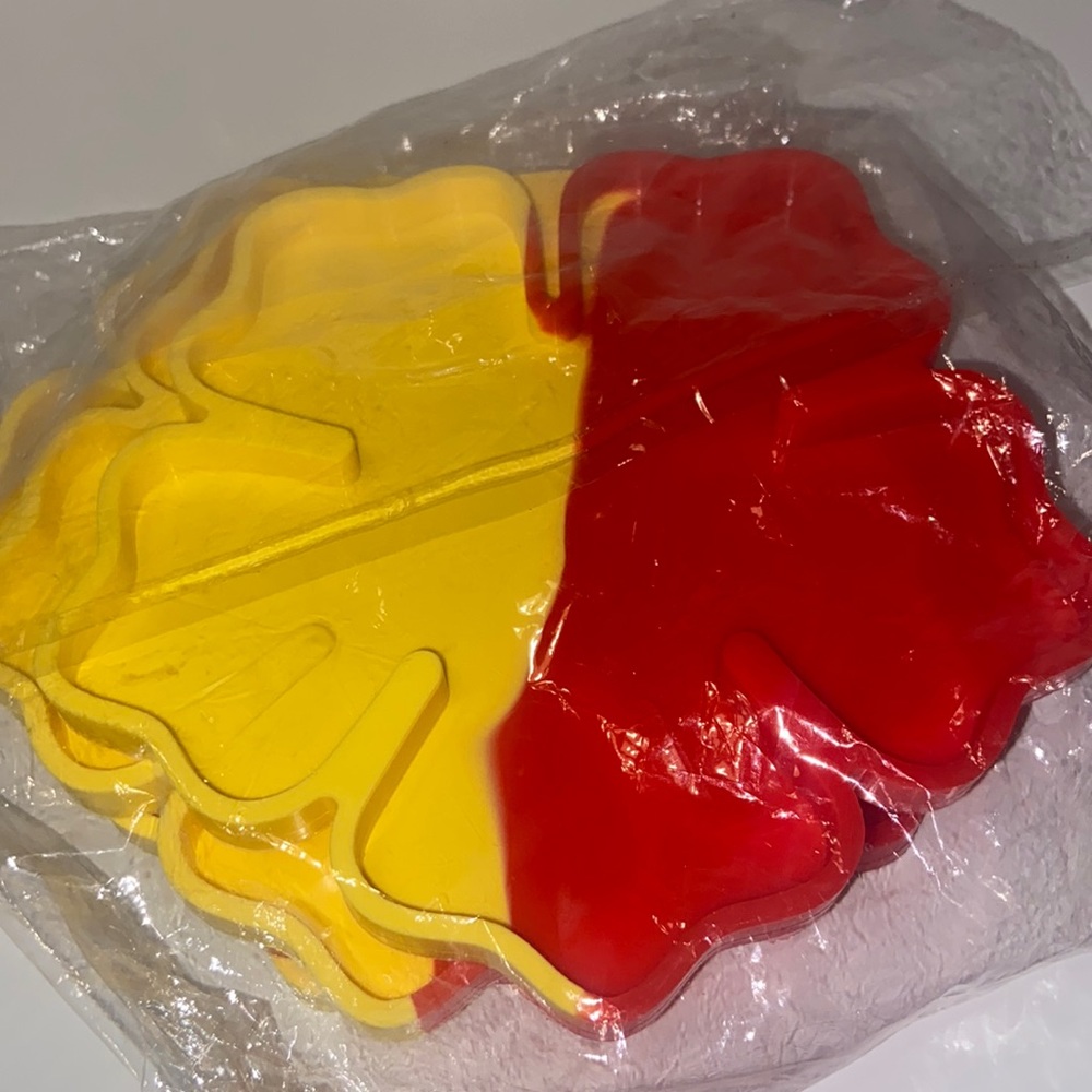 4pc resin coaster molds for set, made from silicone flexible for easy removal